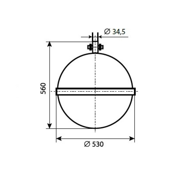 ДСУ24-75-001 У1 Сатурн : ШБ1 RAL9005