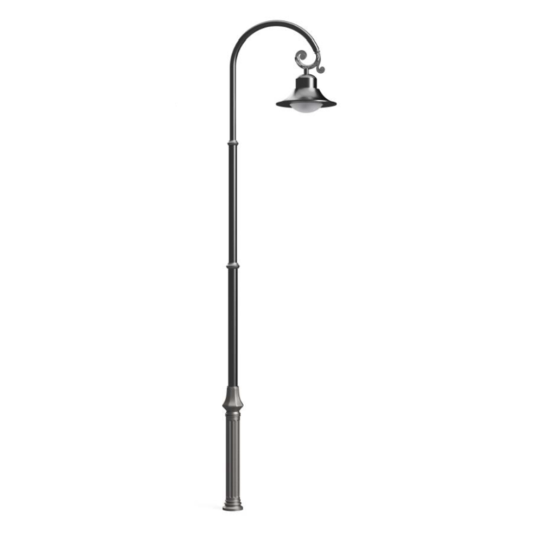 Чугунный фонарь серия CRANE-024 с 1 светильником LED 30-60Вт