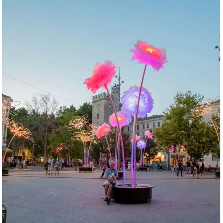 Световая фигура "Светящаяся РОЗА"CRANE