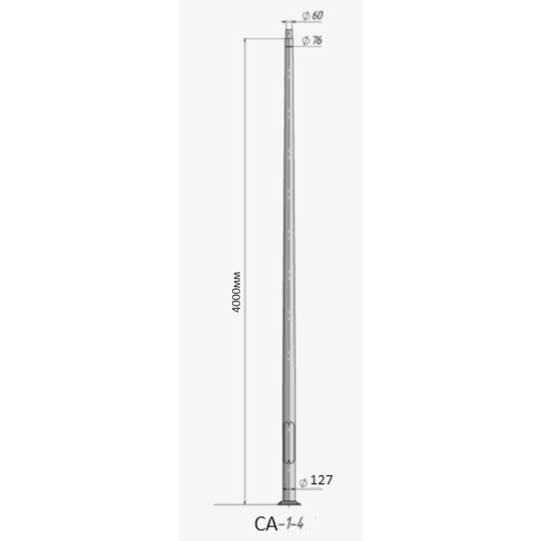 Алюминиеваякруглоконическая опора CA-1-4 CRANELED