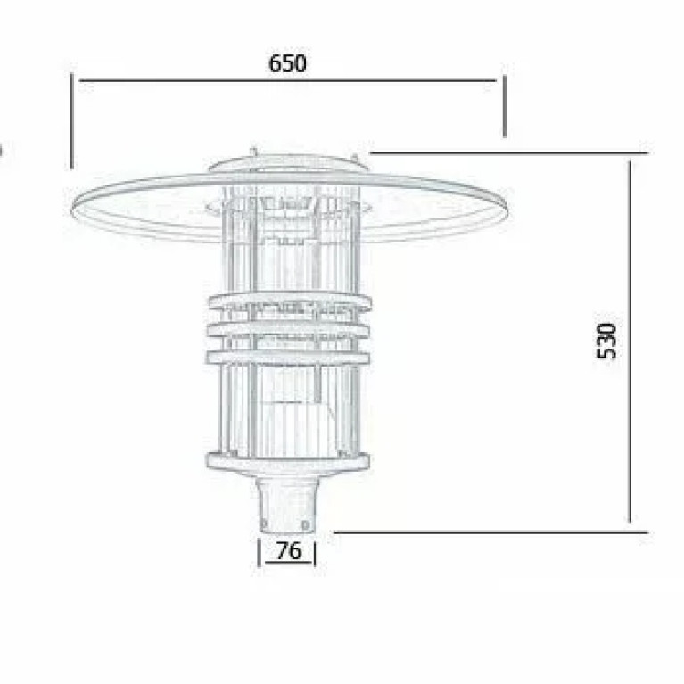 Уличный фонарь на опору серии Стрит-1018 Тип C LED 60W 220V CRANE