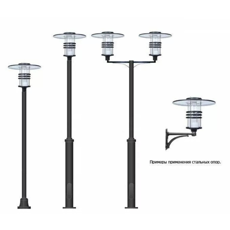 Уличный фонарь на опору серии Стрит-1018 Тип C LED 60W 220V CRANE
