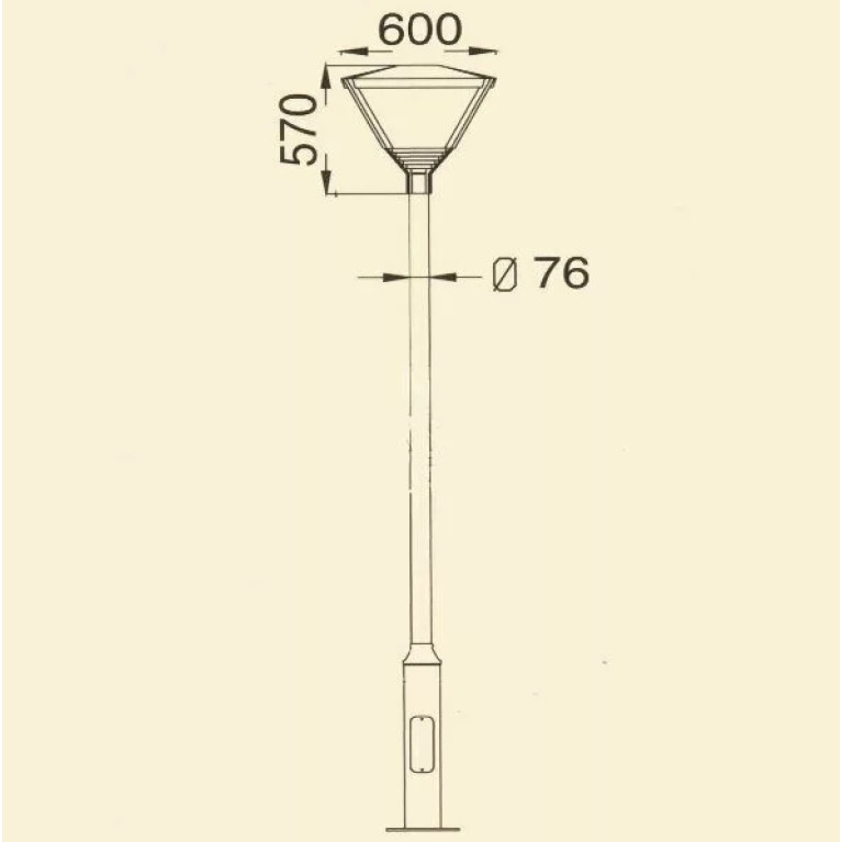 СВЕТИЛЬНИК СЕРИИ СТРИТ-16 CR-02387 Е27 220V CRANE