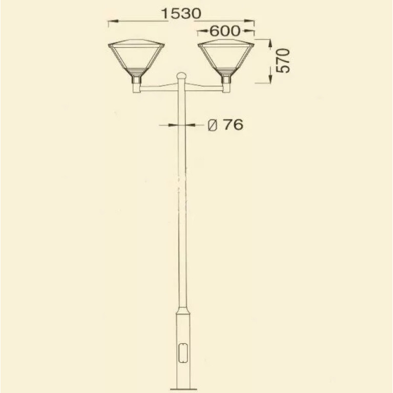 СВЕТИЛЬНИК СЕРИИ СТРИТ-16 CR-02387 Е27 220V CRANE