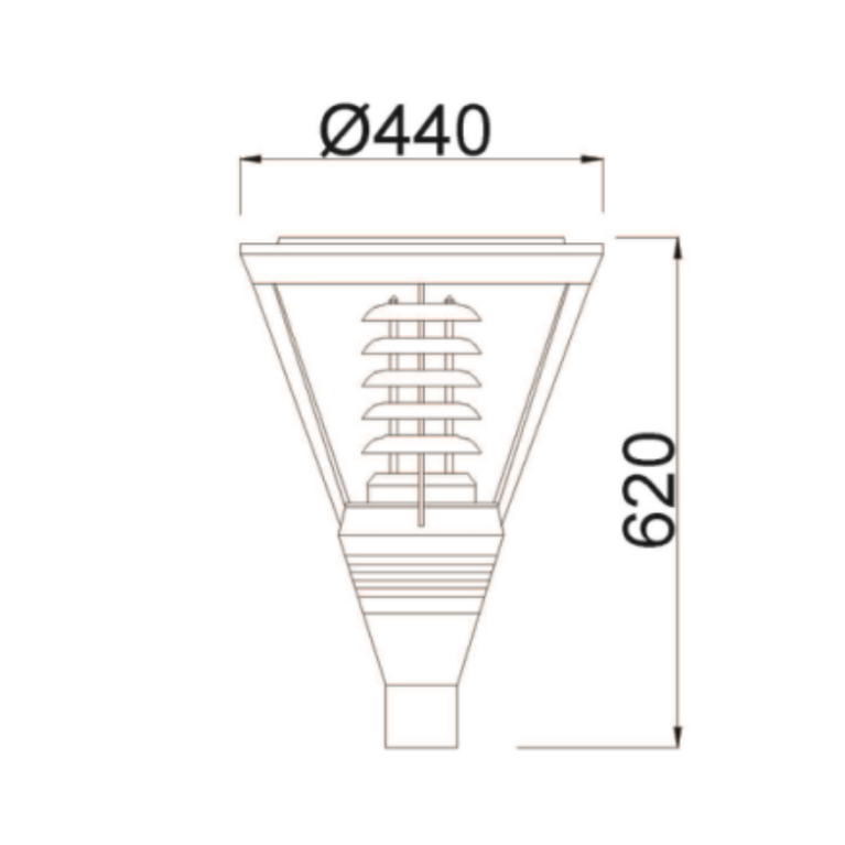 Уличный фонарь на опору серии CRANE-035 E-27 220V