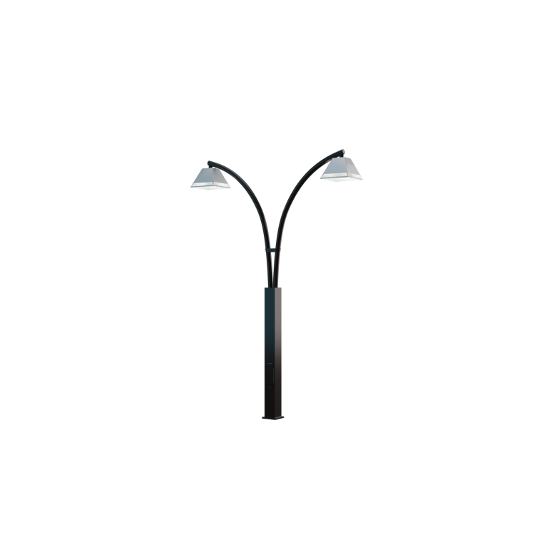 Парковый светильник серия CRANE-040 H-3500мм 2*50Вт