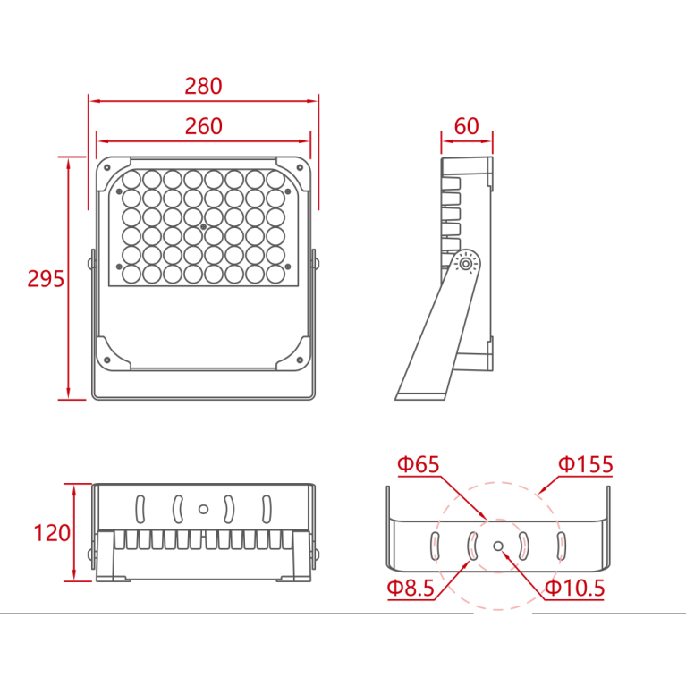 Светильник серии Монако 100W RGBW L02C-012C CRANE