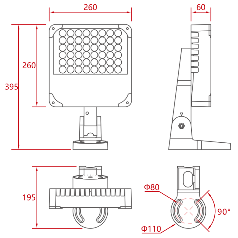 Светильник серии Монако 100W RGBW L02C-012C CRANE