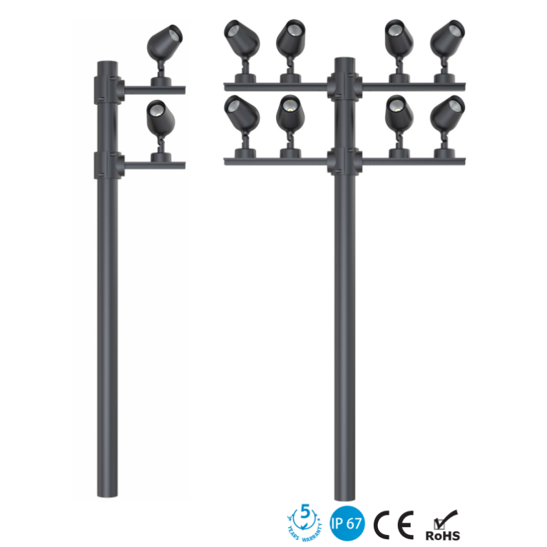Парковый СВЕТИЛЬНИК серии Street-UFO кронштейн K20/4 80вт 220В IP67 CRANE