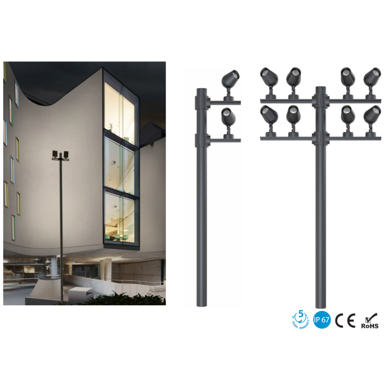 Парковый СВЕТИЛЬНИК серии Street-UFO кронштейн K20/4 240вт 220В IP67 CRANE