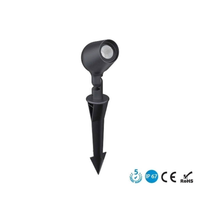 СВЕТИЛЬНИК ГРУНТОВЫЙ НА КОЛЫШКЕ серии GS Mount 3-60вт 220В IP67 CRANE