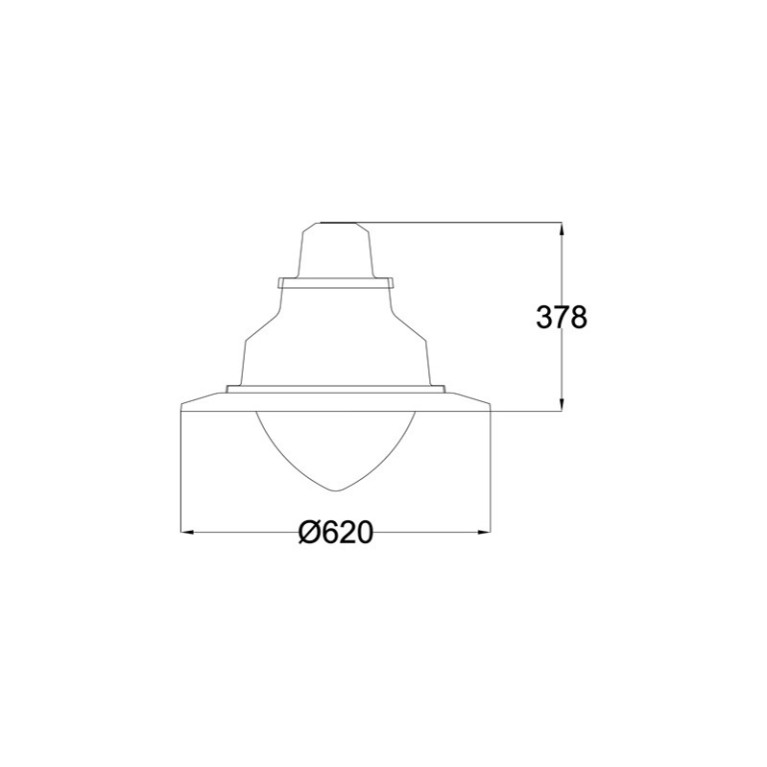 Садово-парковый LED светильник серии Таун-620 Конус 50W 220V IP65 CRANE