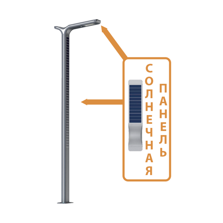 Парковые светильникиSOLAR серии Стрит-30020 Г образный CRANE
