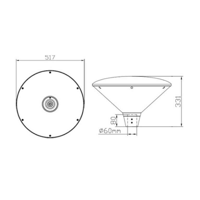 Парковый СВЕТИЛЬНИК СЕРИИ СТРИТ-30040 CR-G033C IP65 100Вт CRANE