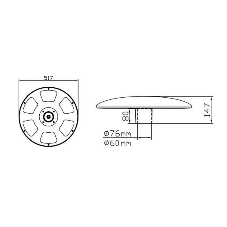 Парковый СВЕТИЛЬНИК СЕРИИ СТРИТ-30040 CR-G031B IP65 60Вт CRANE