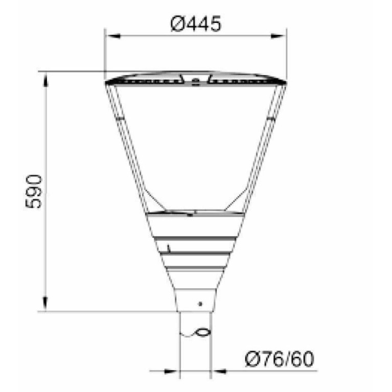 Уличный фонарь на опору серии Стрит-41 Led 40W 220V CRANE