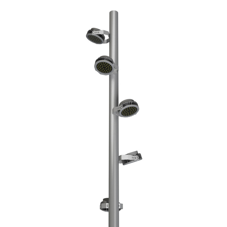 Парковые светильники серия TURN CR-GL8F H-6000мм 5*48Вт CRANE