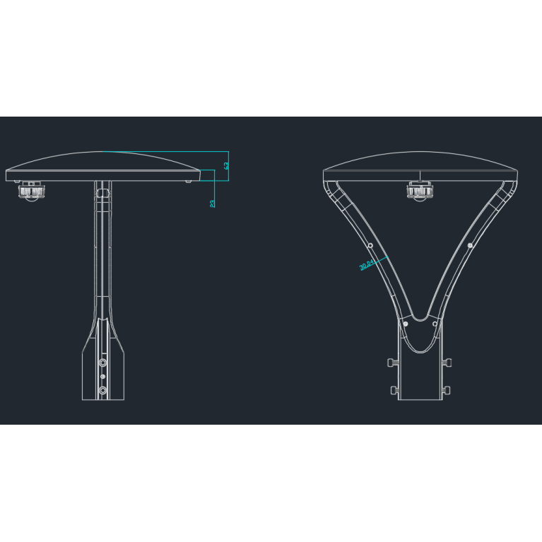 Парковый светильник серии Стрит-11 CR-117 90Вт IP65 CRANE