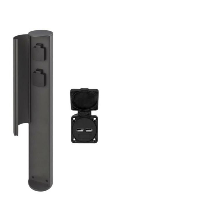 Садовая розетка серии МЕХИКО IP44 с USB разъемом H-950мм CRANELED