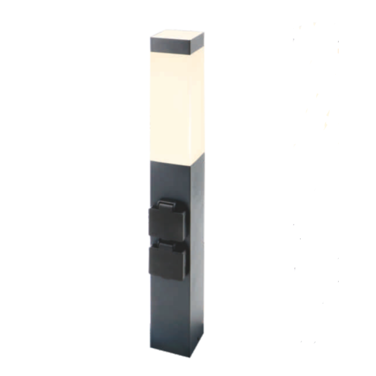 Садовая розетка серии NCR-5304IP44 H-500мм 2 розетки CRANELED
