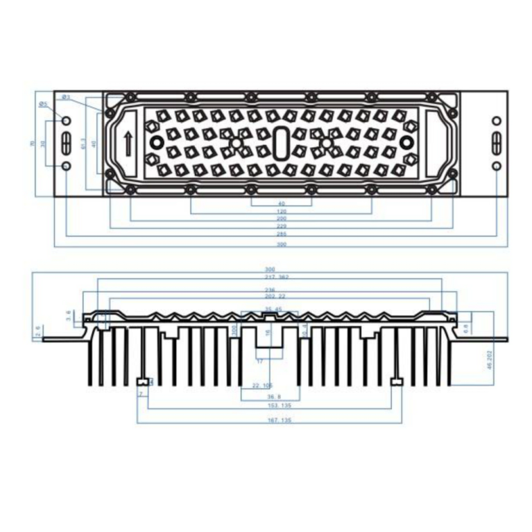 LED модуль CR-G113 56W-module Bridgelux/CREE/LUMILEDS CRANE