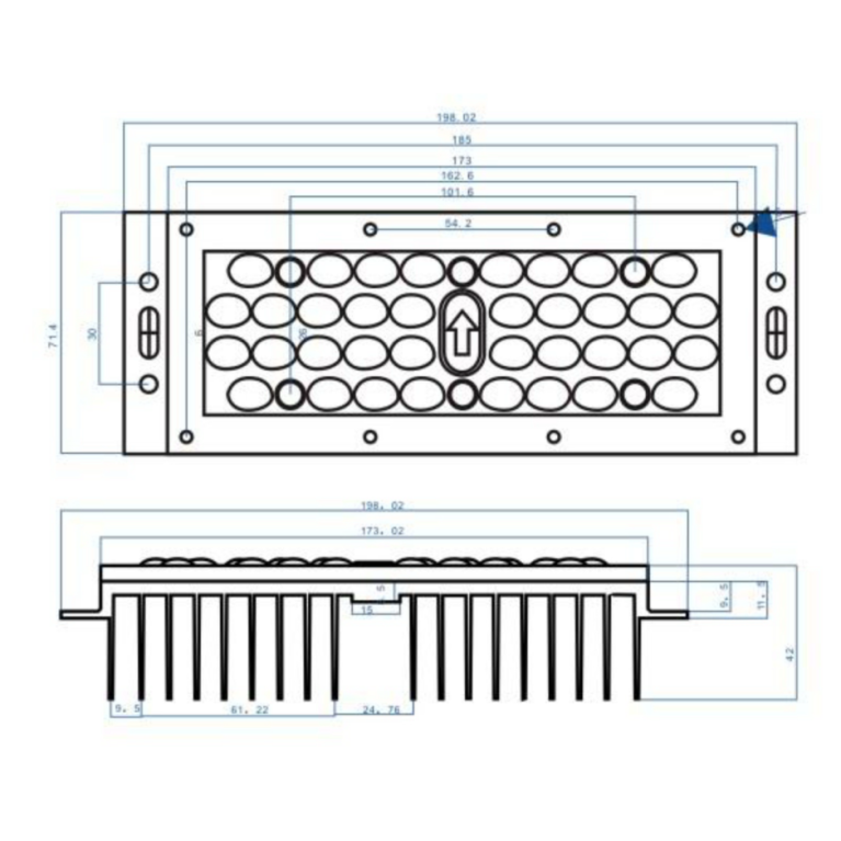 LED модуль CR-F186 36W-Module Bridgelux/CREE/LUMILEDS CRANE