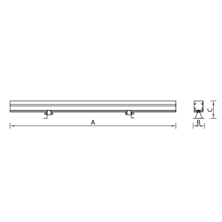 WASHLINE MINI LED (500) 8W D40 840 RAL8001