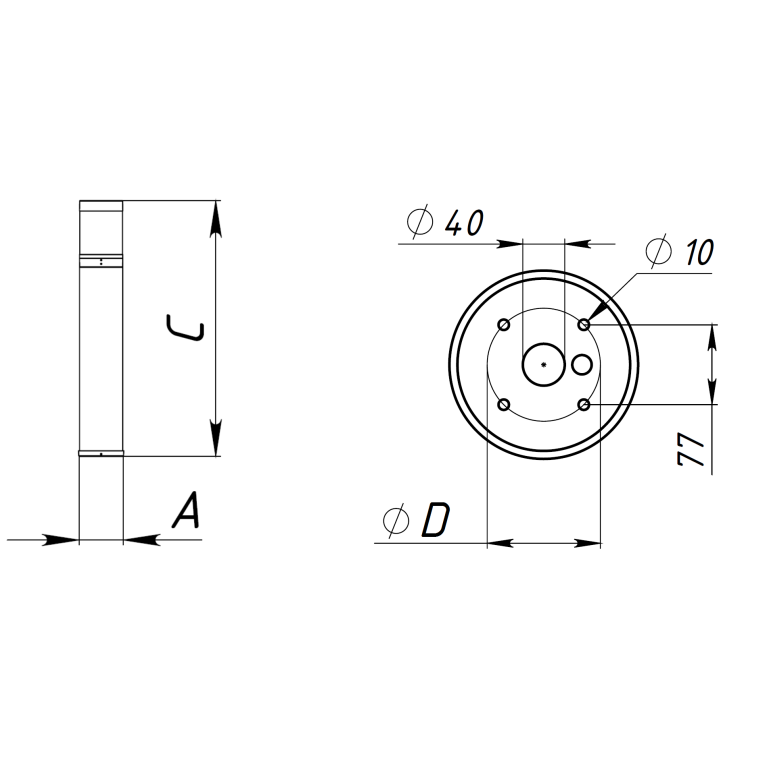 TERES G2 20W 840 RAL9006