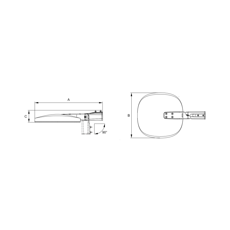 SKYLINE LED 90W DS 740 RAL9006 /M/