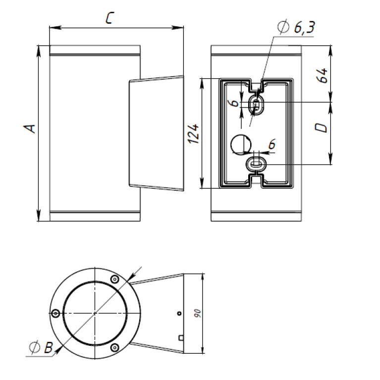 JIMMY LED 2х12W D10 840 BL