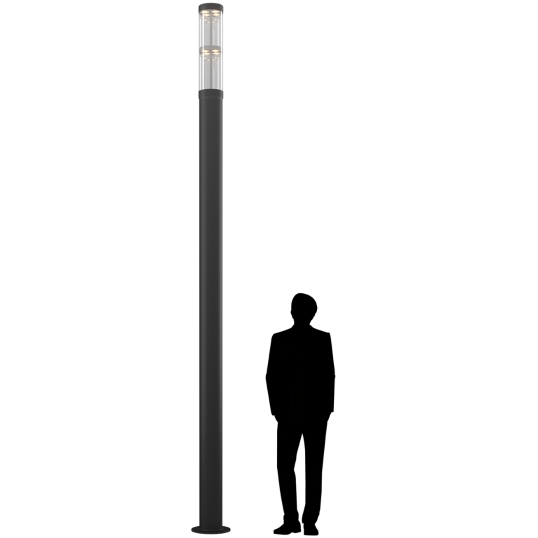 COLOSS LED 50W RW 840 RAL9005 POLE 4M (без ЗДФ)