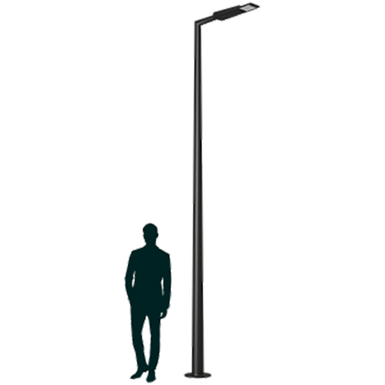 GALAXY LED 70W DW 827 RAL9006 POLE 7M (в комплекте ЗДФ)