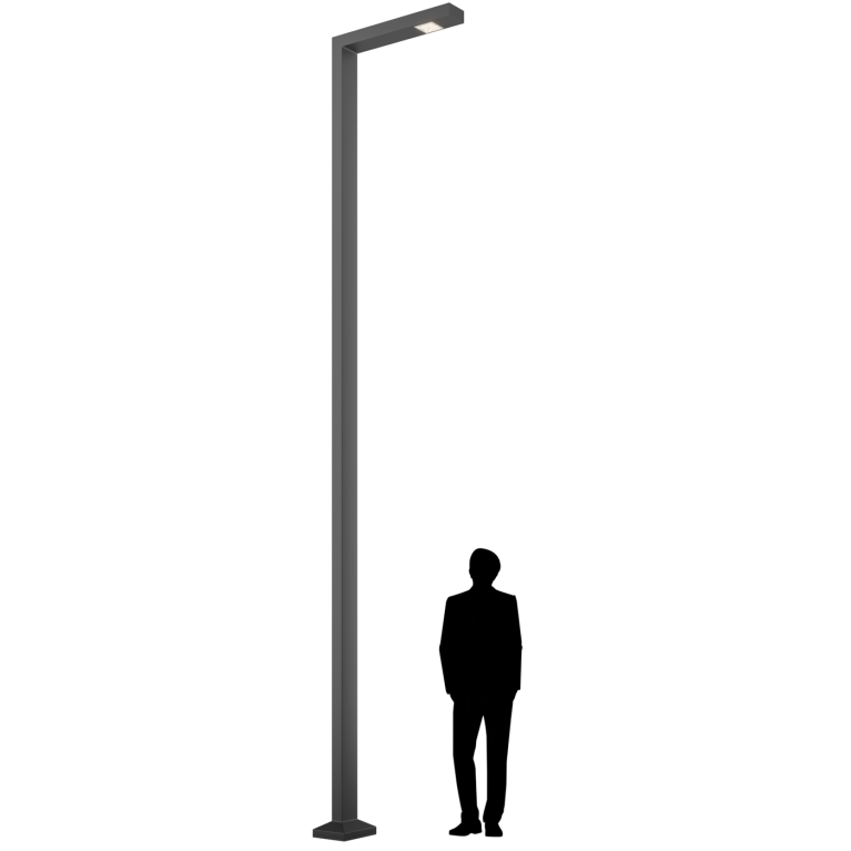 POKER LED 35W DW 740 RAL9005 L-SHAPE 4M (в комплекте ЗДФ)