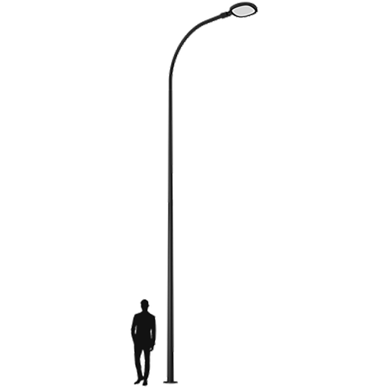 SKYLINE LED 90W DW 827 RAL9005 K-POLE 6M (в комплекте ЗДФ)