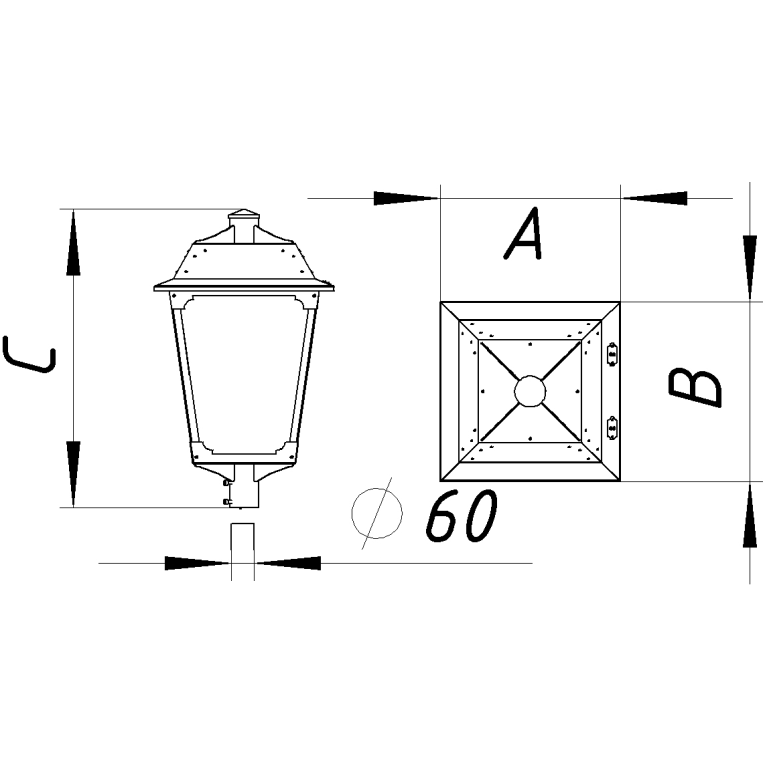 CLASSIC LED 35W OPL 827 RAL9005