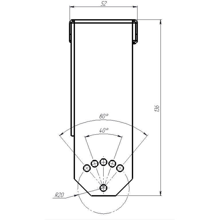 INOX LED 20 (GL/SS) 5000K