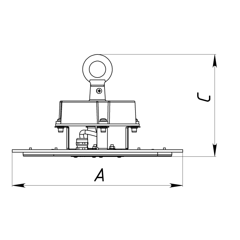 HOOK/P 70W D110 750 BK