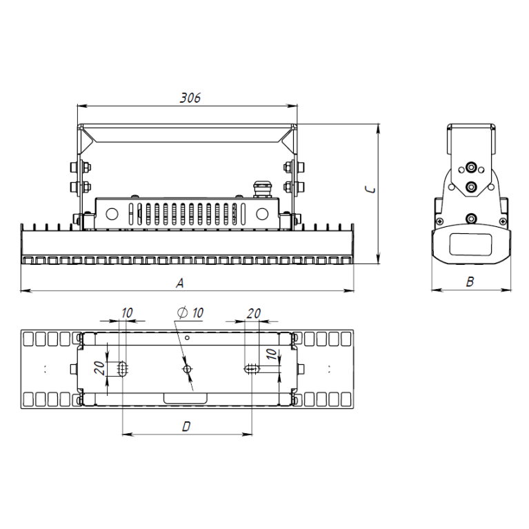 Bridge LED 37 W PLC 4000K