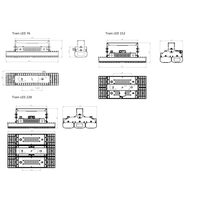Train LED 76 D40 4000K (w/o box)