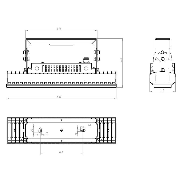 Tunnel LED 28 PLC 4000K