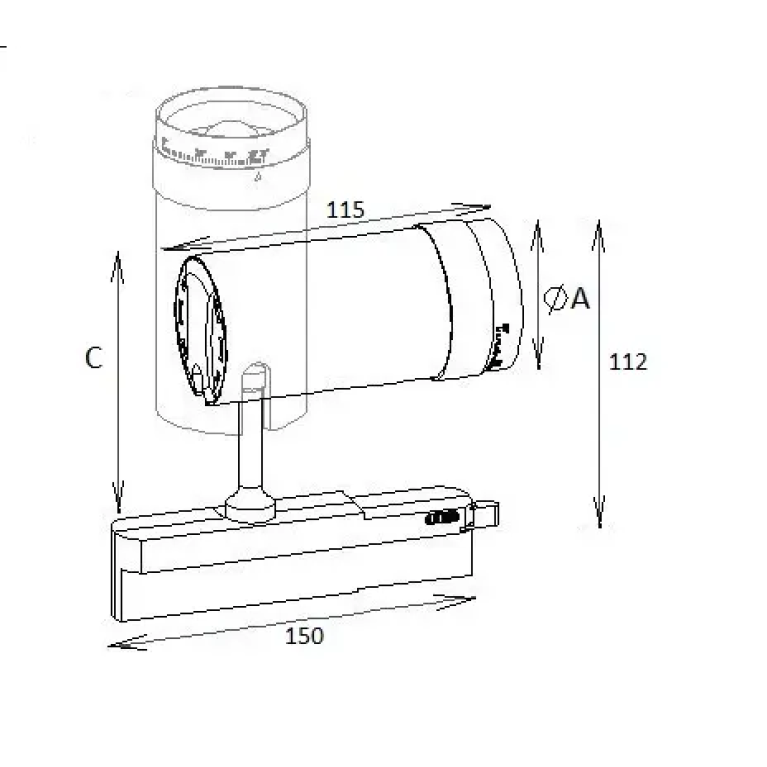 ART MINIZOOM/T 10W D15/55 9727/65 BK DALI DT8