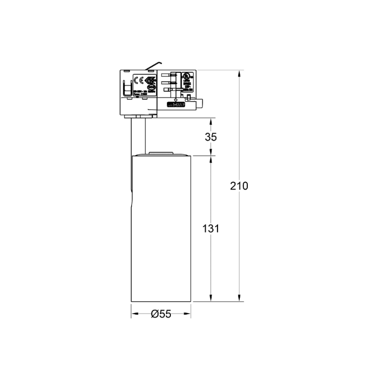 ART SUPERSPOT/T 4W D4 9727 WH DIM