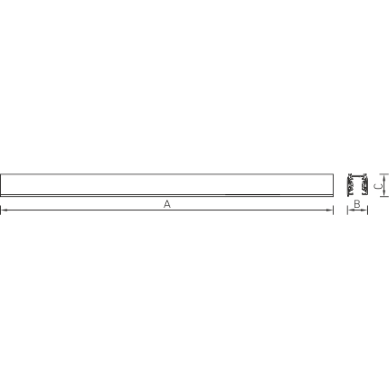 Tracksystem TF 2m. metallic
