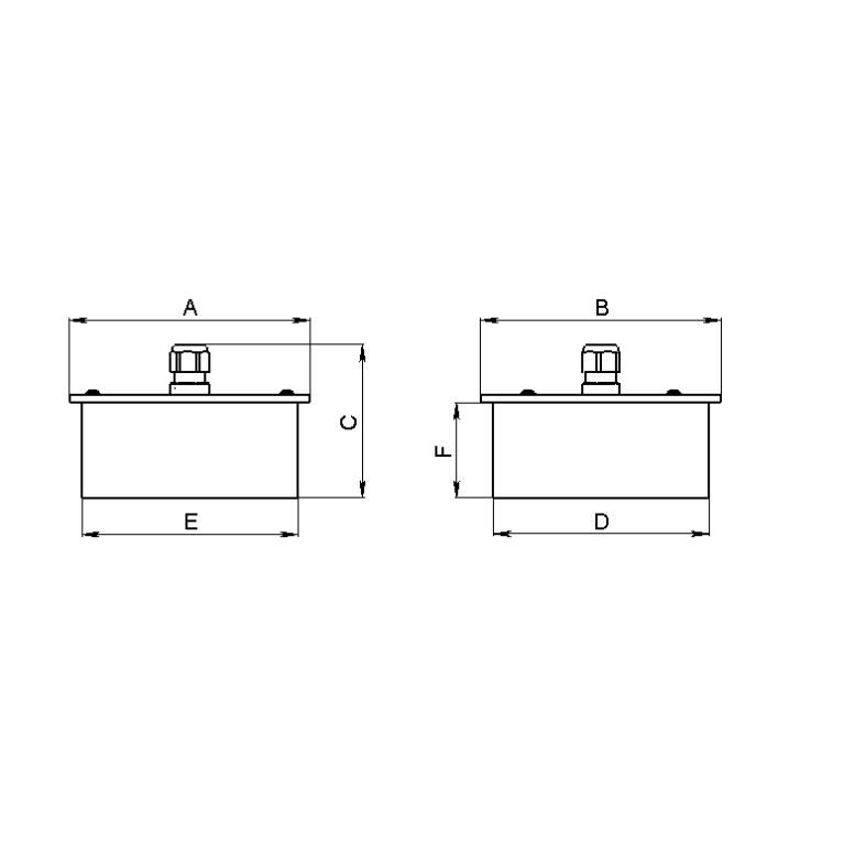 GRILDOT FLD (100x100) 10W 930 WH IP54 (89x89x40)