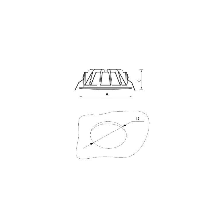 Surface mounting accessory COLIBRI DL LED 15/19