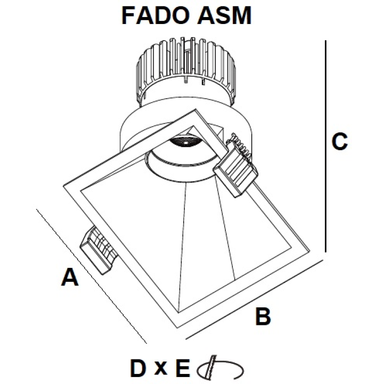 FADO ASM 13 WH D45 3000K (with driver)