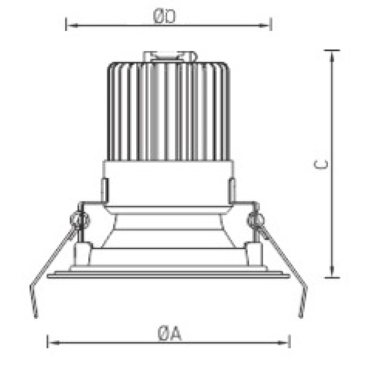 OKKO IP54/IP20 26 WH 3000K DALI