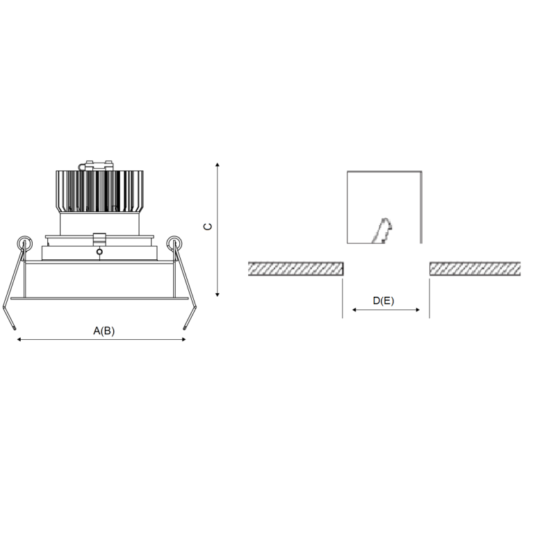 RADO 18 WH D45 4000K 1-10V
