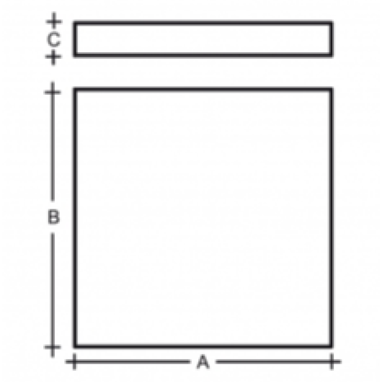 IZAR SQUARE/S (600x600x80) 840 WH