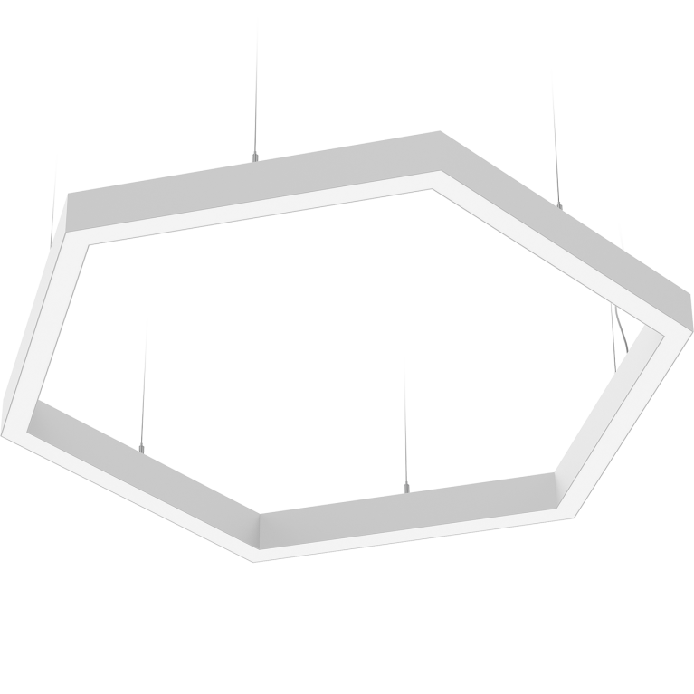 PROFILE 60L P LED HEXA 550 WH 4000K